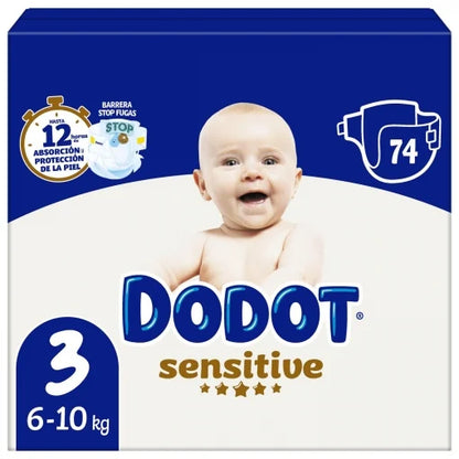 [PACK 10 + REGALO]- 10 PAQUETES PAÑALES Dotbaby® Sensitive + BabyNan SUPREME