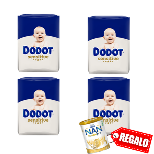 [+REGALO] PAÑALES Dotbaby® Sensitive - LLEVA 4 PAQUETES + REGALO